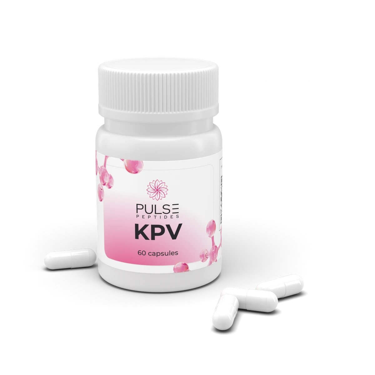 Pulse Peptides KPV capsules with loose capsules